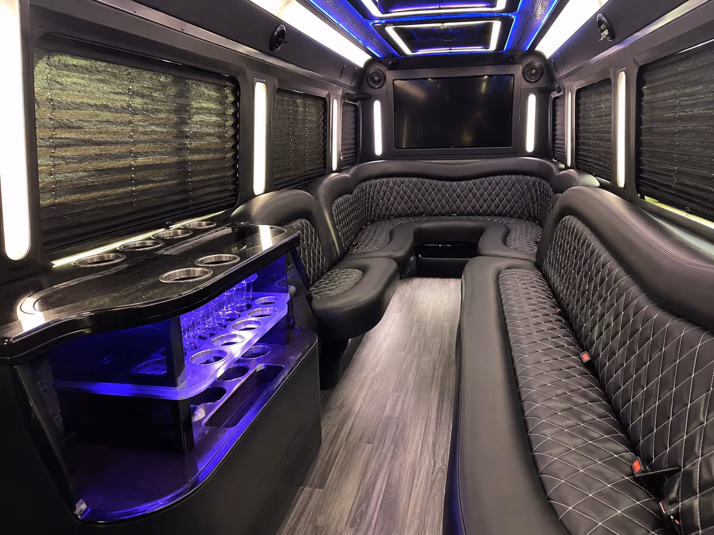 25 Passenger Party Bus Inside