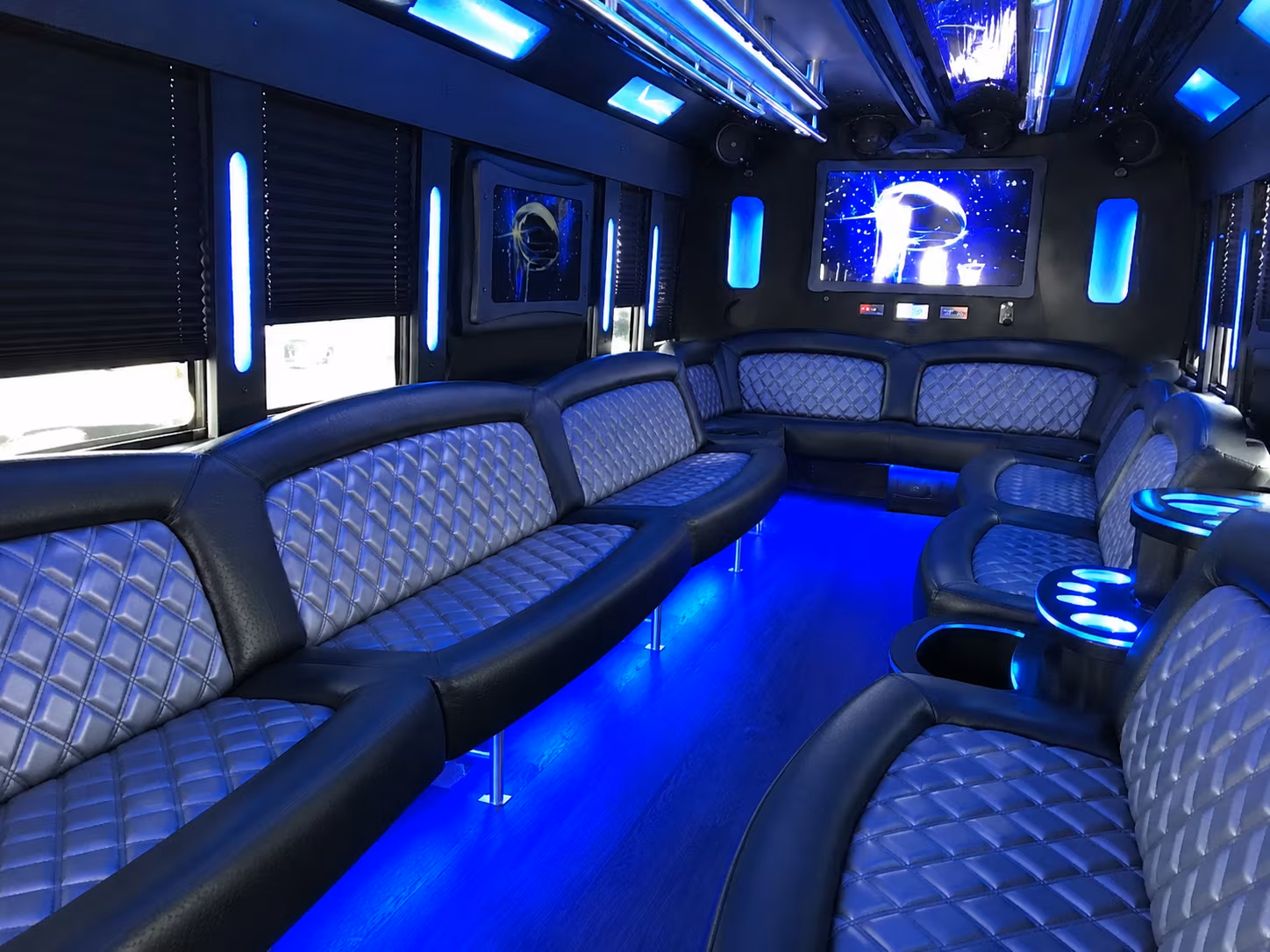 Philadelphia Birthday, Sweet 16, & Quinceañera Transportation party bus exterior
