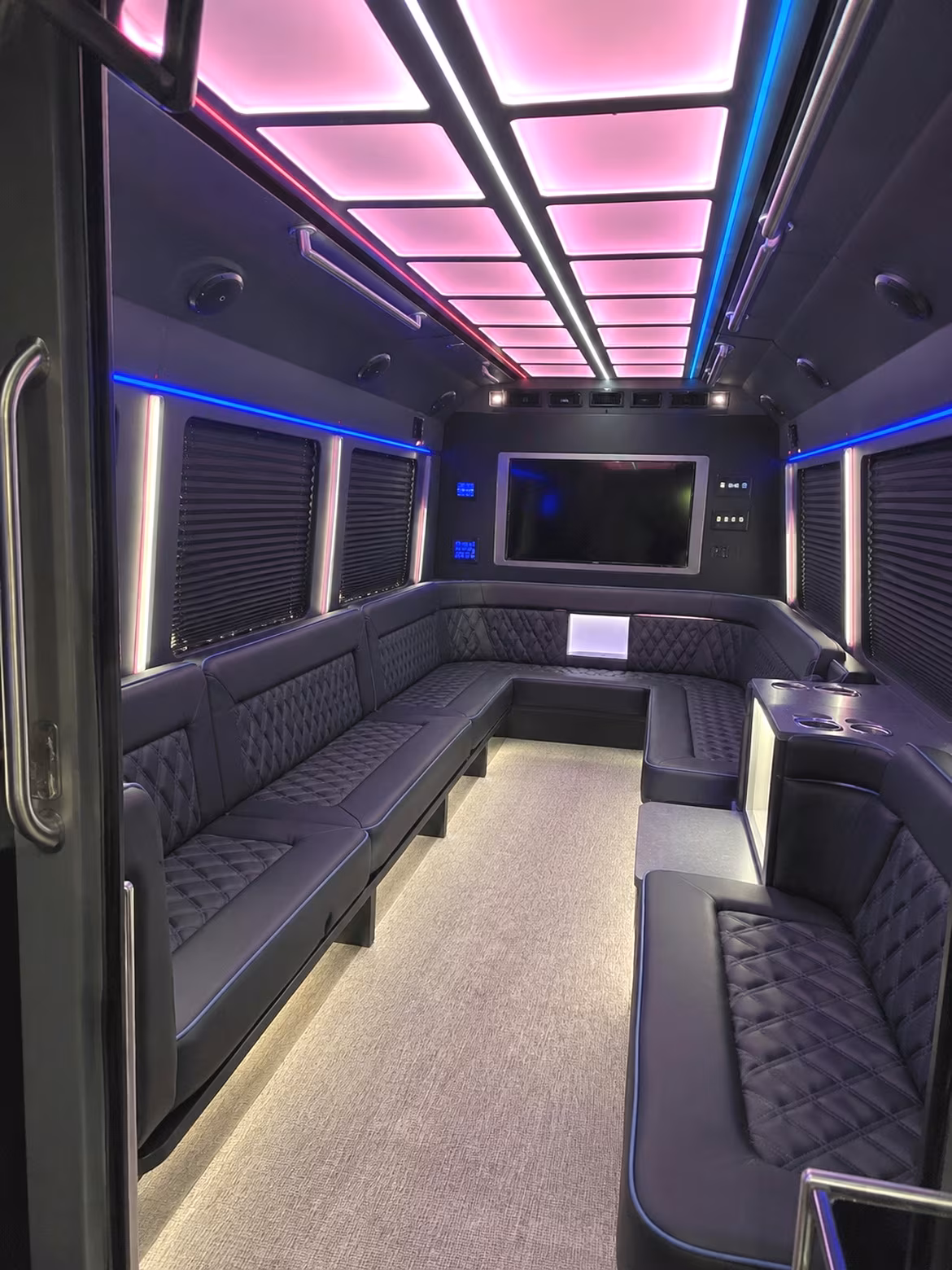 Philadelphia Concert & Music Festival Transportation party bus interior