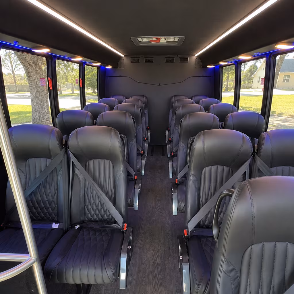 Philadelphia Corporate Transportation party bus interior