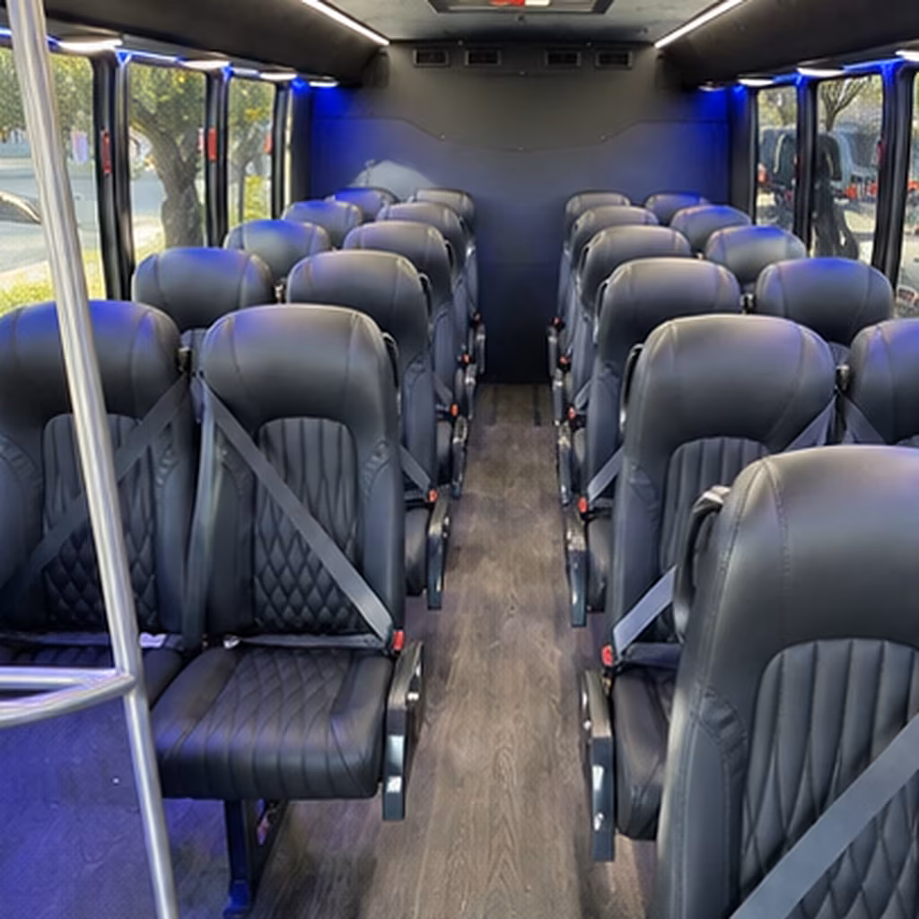 Philadelphia Corporate Transportation party bus interior