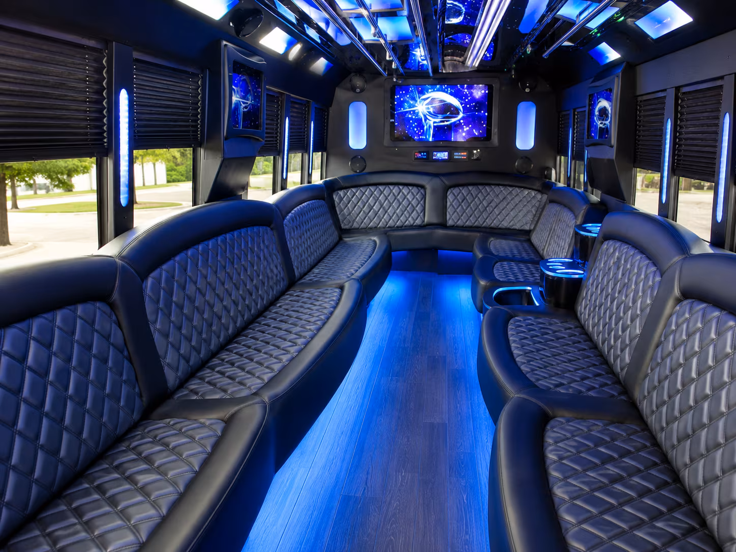 Philadelphia Private Event Transportation party bus exterior