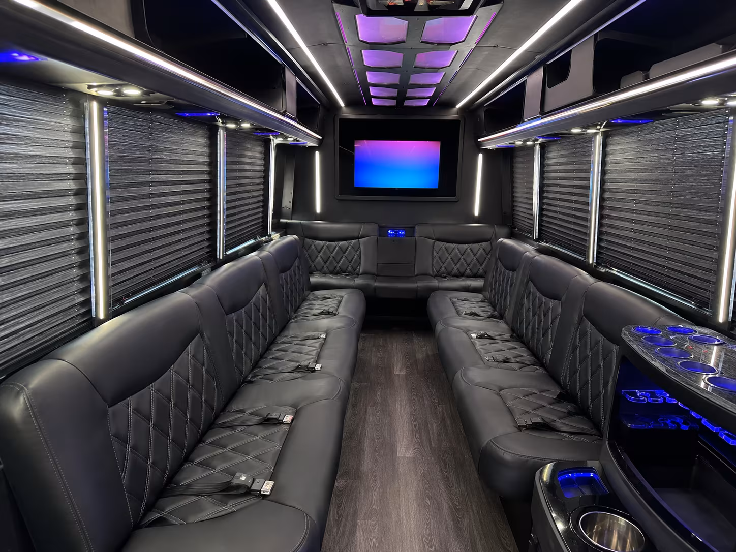Philadelphia Private Event Transportation party bus exterior
