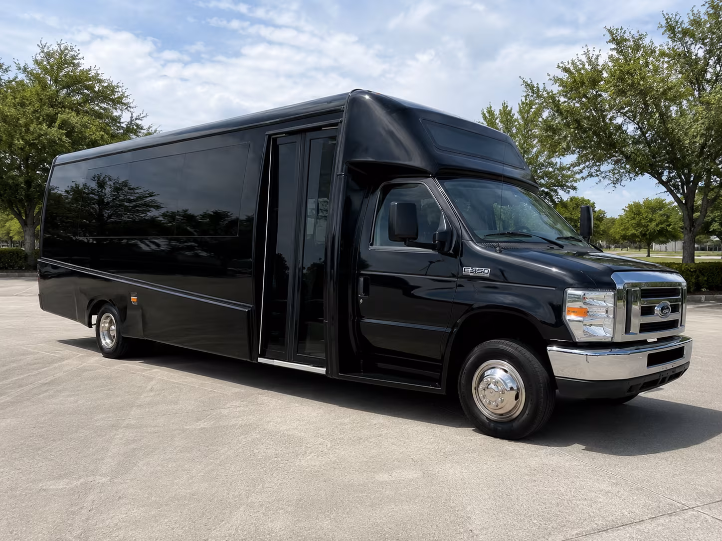 Philadelphia School Event Transportation party bus exterior