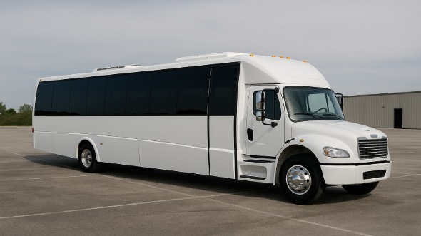 Exterior of Charter Bus Company Wilmington's 20 Passenger Party Bus in Wilmington