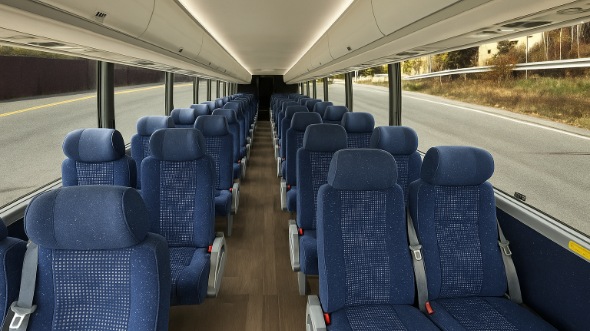 Interior of Charter Bus Company Philadelphia's 28 Passenger Minibus in Philadelphia