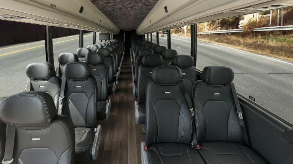 Interior of Charter Bus Company Philadelphia's 30 Passenger Minibus in Philadelphia