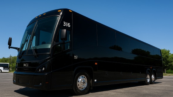 Exterior of Charter Bus Company Abington's 40 Passenger Party Bus in Abington