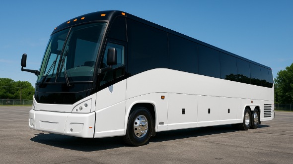 Exterior of Charter Bus Company Philadelphia's 47 Passenger Charter Bus in Philadelphia