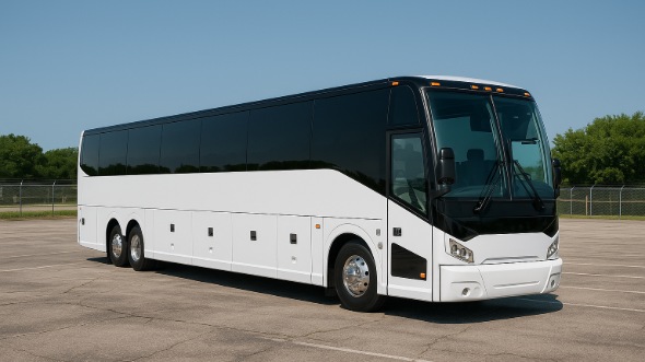 Exterior of Charter Bus Company Upper Darby's 50 Passenger Party Bus in Upper Darby